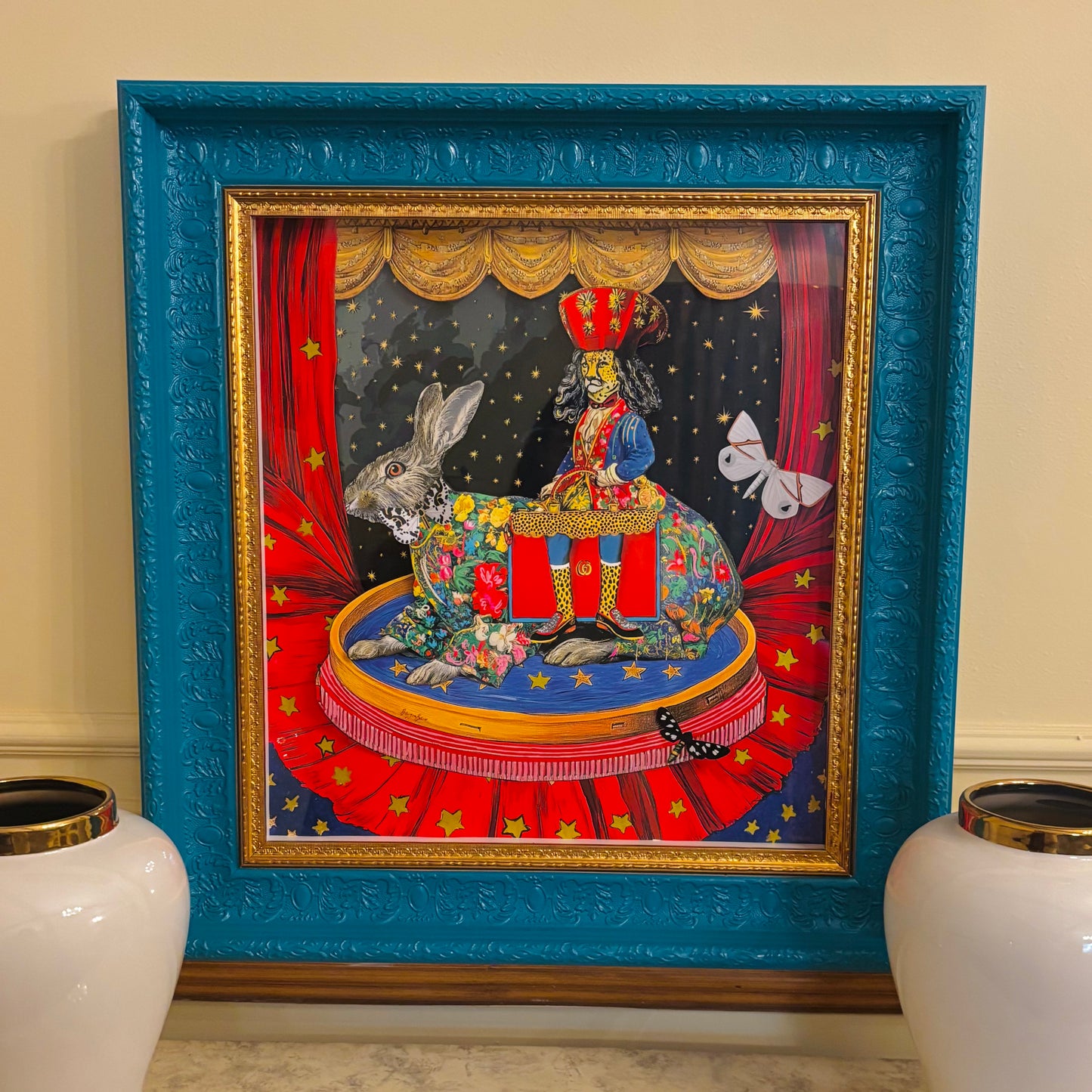 All The World's A Stage IV Illustrated, hand cut and pasted in layers
