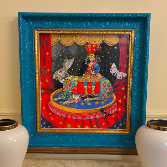 All The World's A Stage IV Illustrated, hand cut and pasted in layers